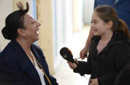 Minik muhabir Leya...