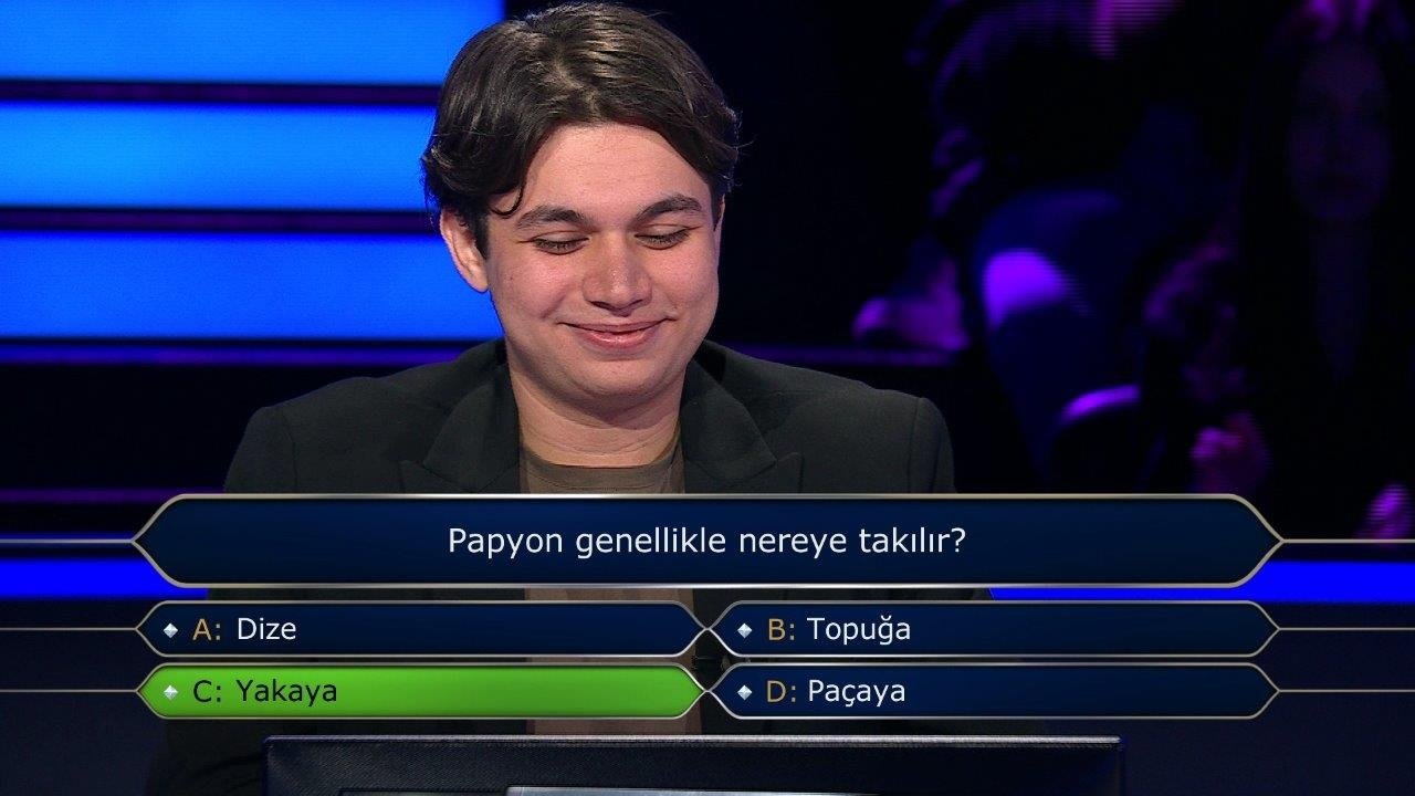 Milyoner son bölüm soruları... 