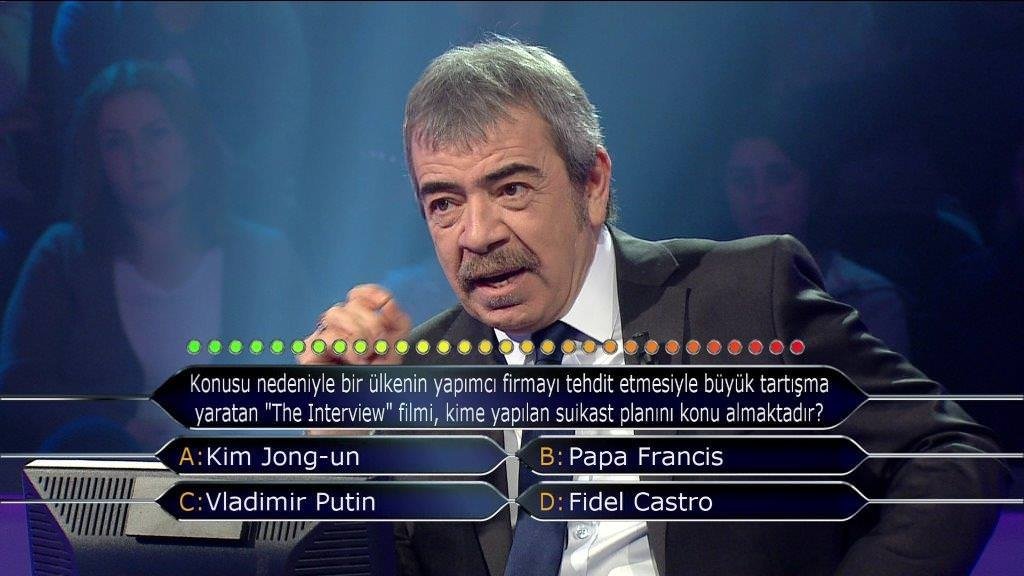 Milyoner'in 416. bölüm soruları