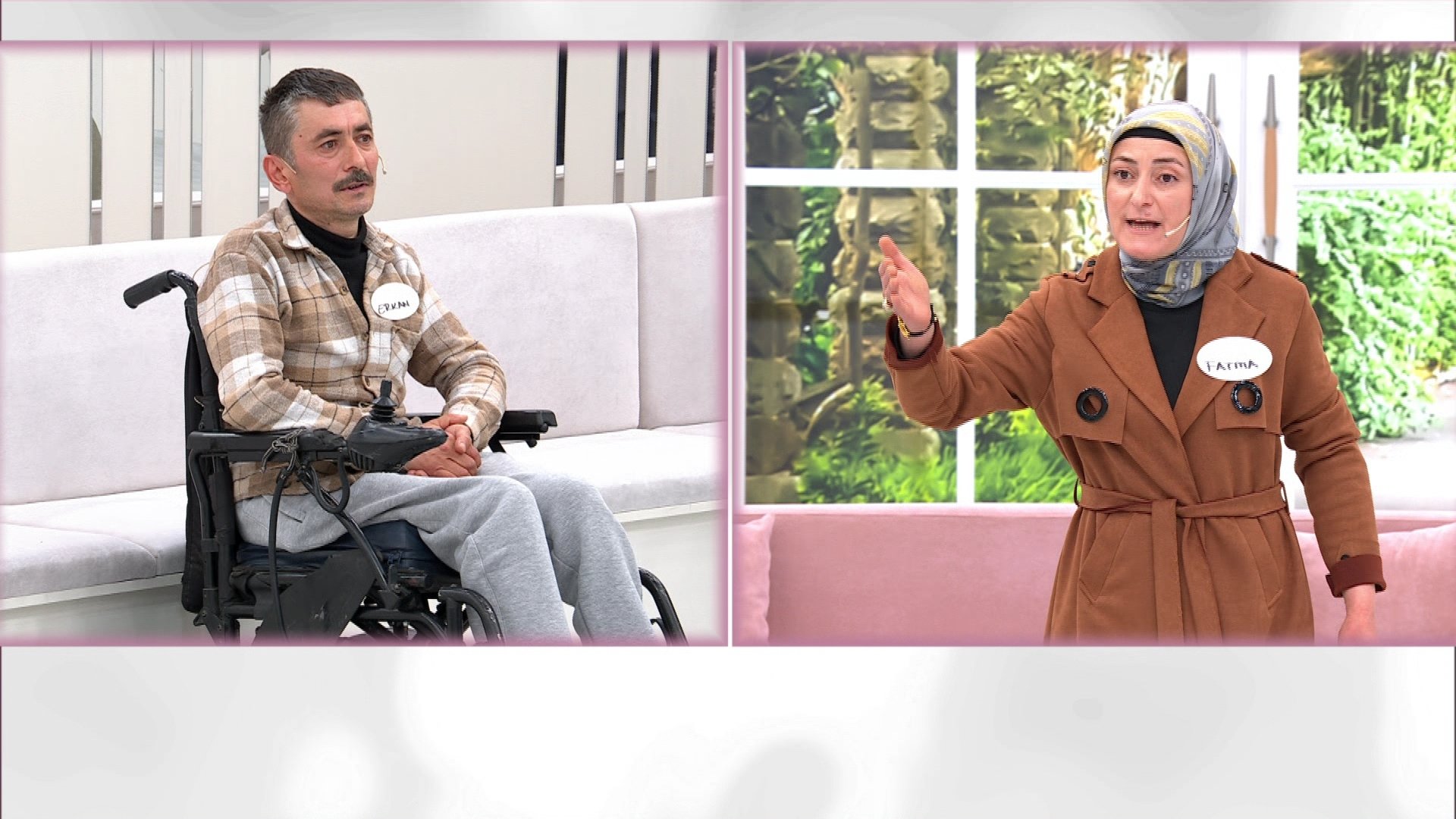 Engelli eşinin üstüne yürüdü