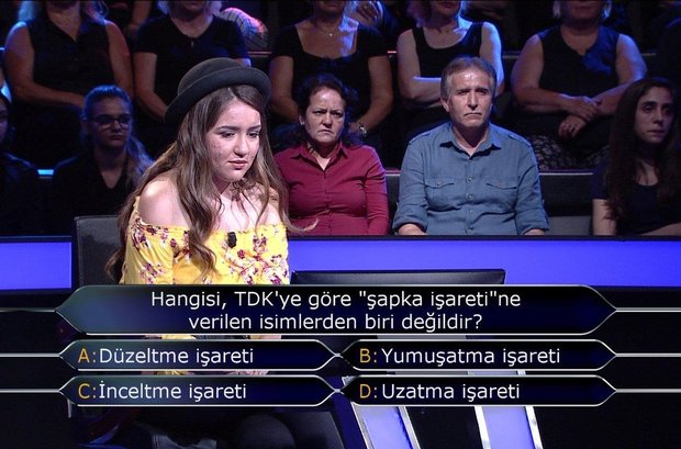 Hangisi, TDK’ye göre “şapka işareti”ne verilen isimlerden biri değildir?