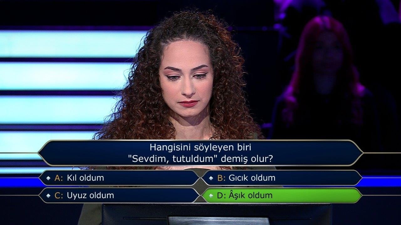 Milyoner son bölüm soruları... 