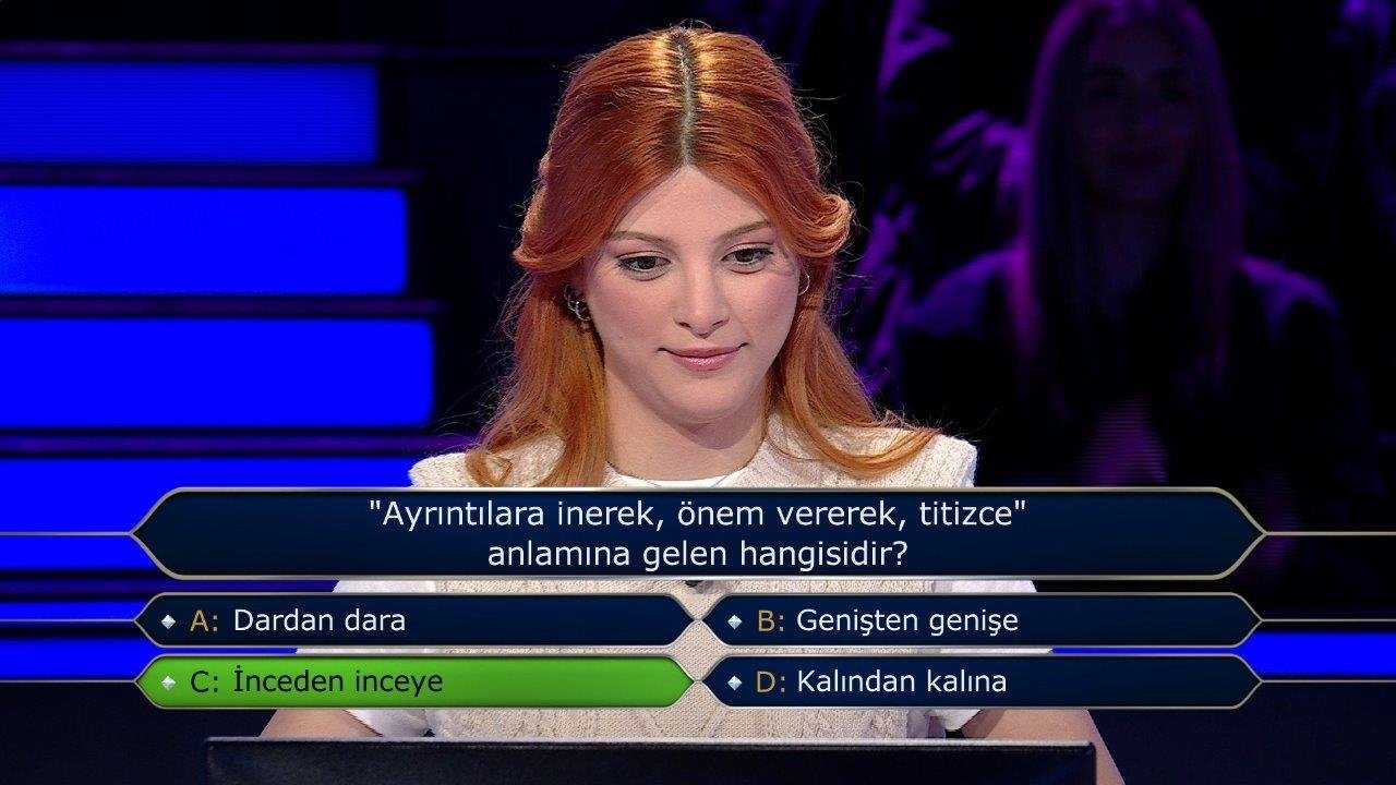 Milyoner son bölüm soruları... 