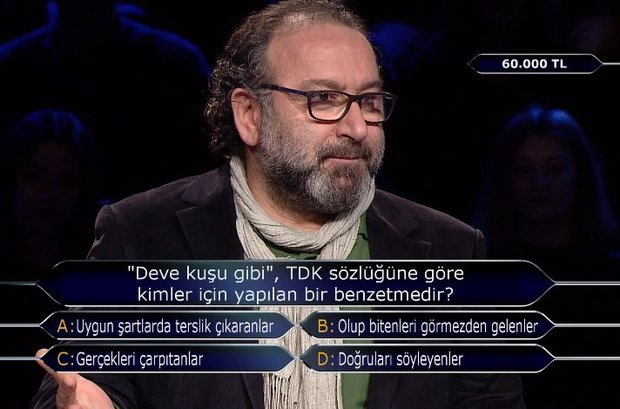 "Deve kuşu gibi", TDK sözlüğüne göre kimler için yapılan bir benzetmedir?