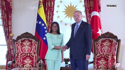 Cumhurbaşkanı Erdoğan, Rodriguez’i ağırladı