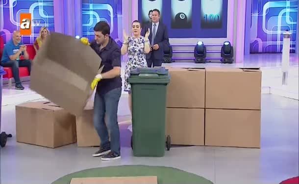 Çöp kovası oyununu hangi çift kazandı?
