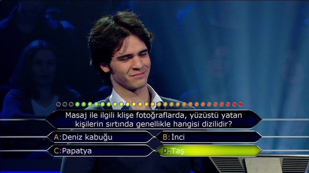 Milyoner'in 416. bölüm soruları
