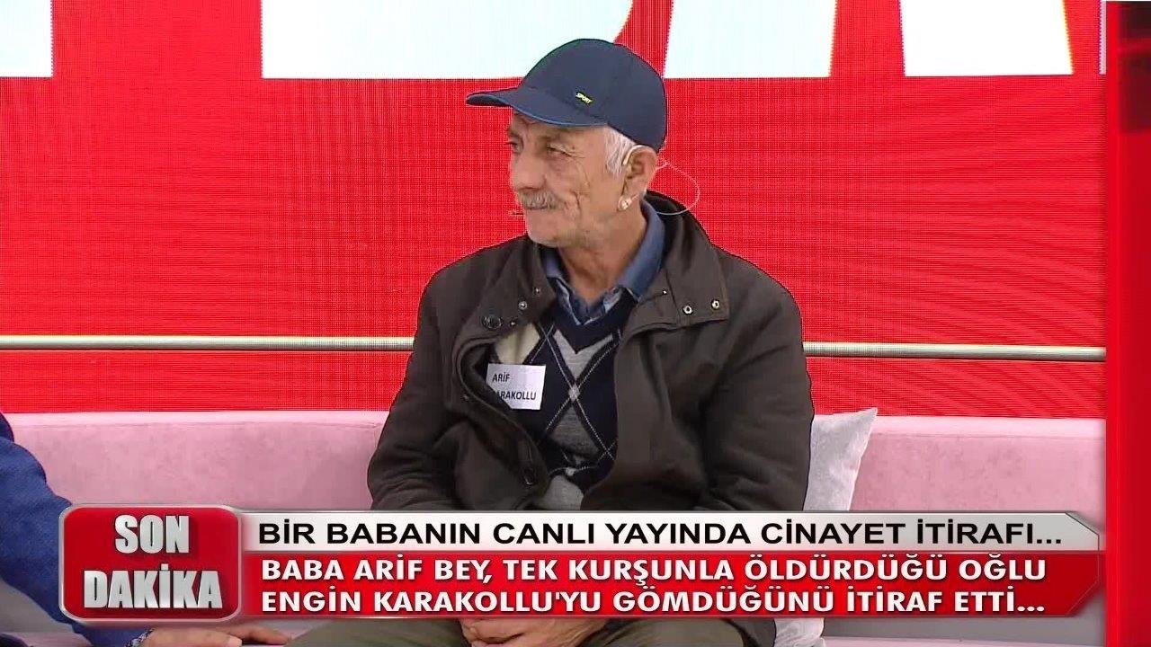 Cinayeti canlı yayında itiraf etmişti!