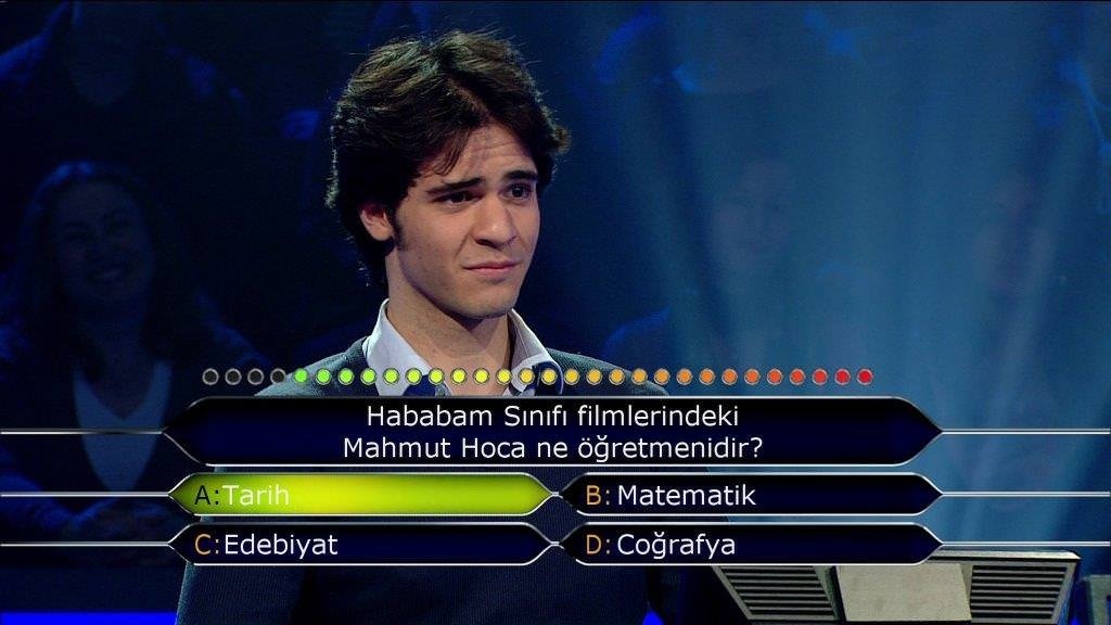 Milyoner'in 416. bölüm soruları