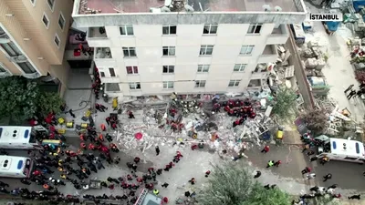 Maltepe’de 7 katlı bina çöktü